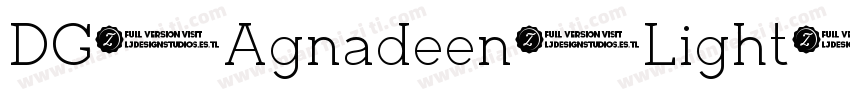 DG Agnadeen Light字体转换